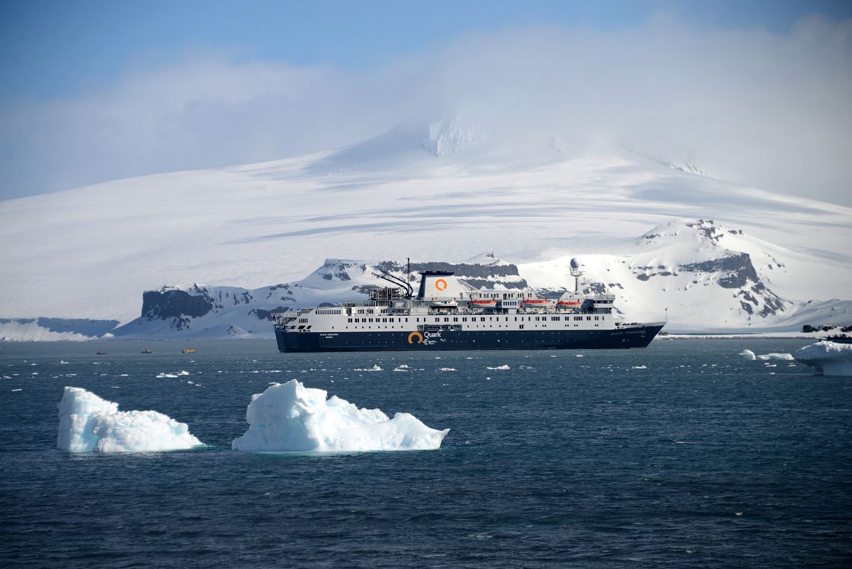 18 Quark Expeditions Antarctica Cruise Ship From Aitcho Barrientos Island In South Shetland Islands